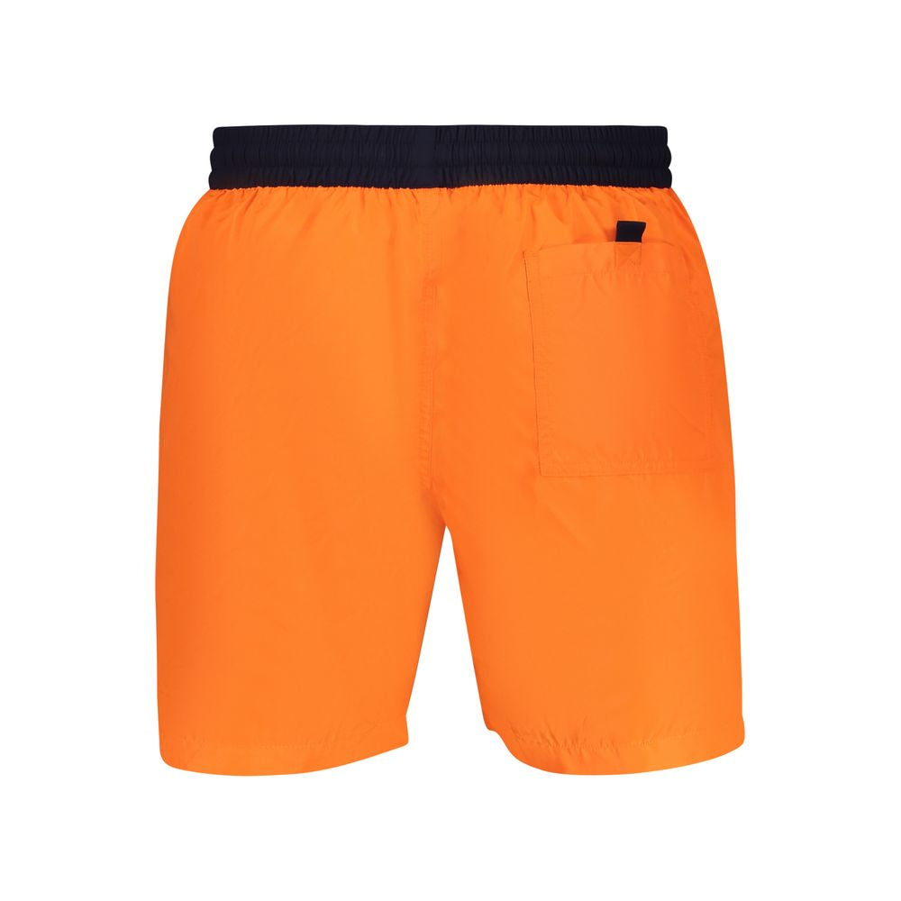 Norway 1963 Arancione Poliammide men's swim boxer featuring bright orange color and snug fit, ideal for swimming and beach wear.