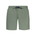 Norway 1963 Verde Poliammide men's swim boxer featuring a vibrant green design and comfortable fit.
