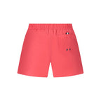 Red nylon men's swim boxer by North Sails featuring a secure fit and classic design for beach and poolwear.
