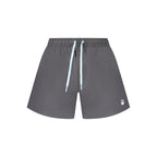 North Sails black nylon men's swim boxer shorts, lightweight and comfortable swimwear with a secure fit and stylish design.