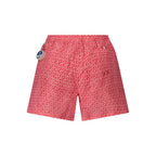 Red North Sails men's swim boxer made of polyester, featuring a snug fit and quick-drying fabric for beach or pool wear.