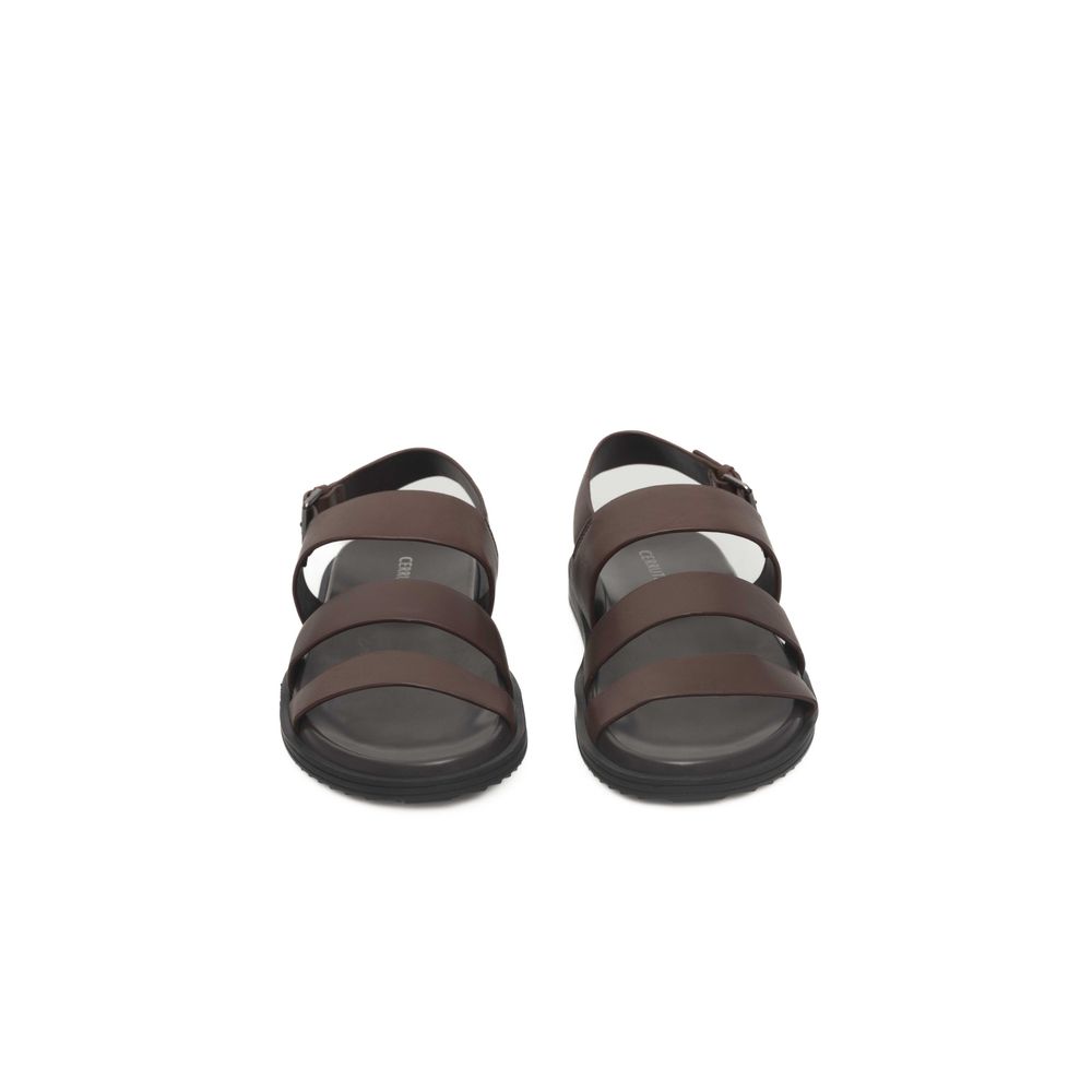 Cerruti 1881 Brown Cowhide Men Sandal