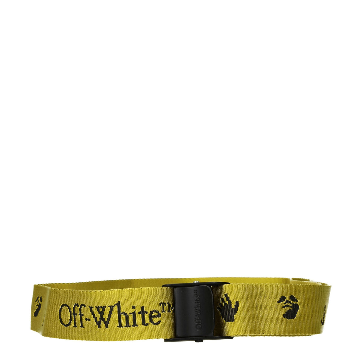 Off-White Yellow Fabric Regular Belt Off-White