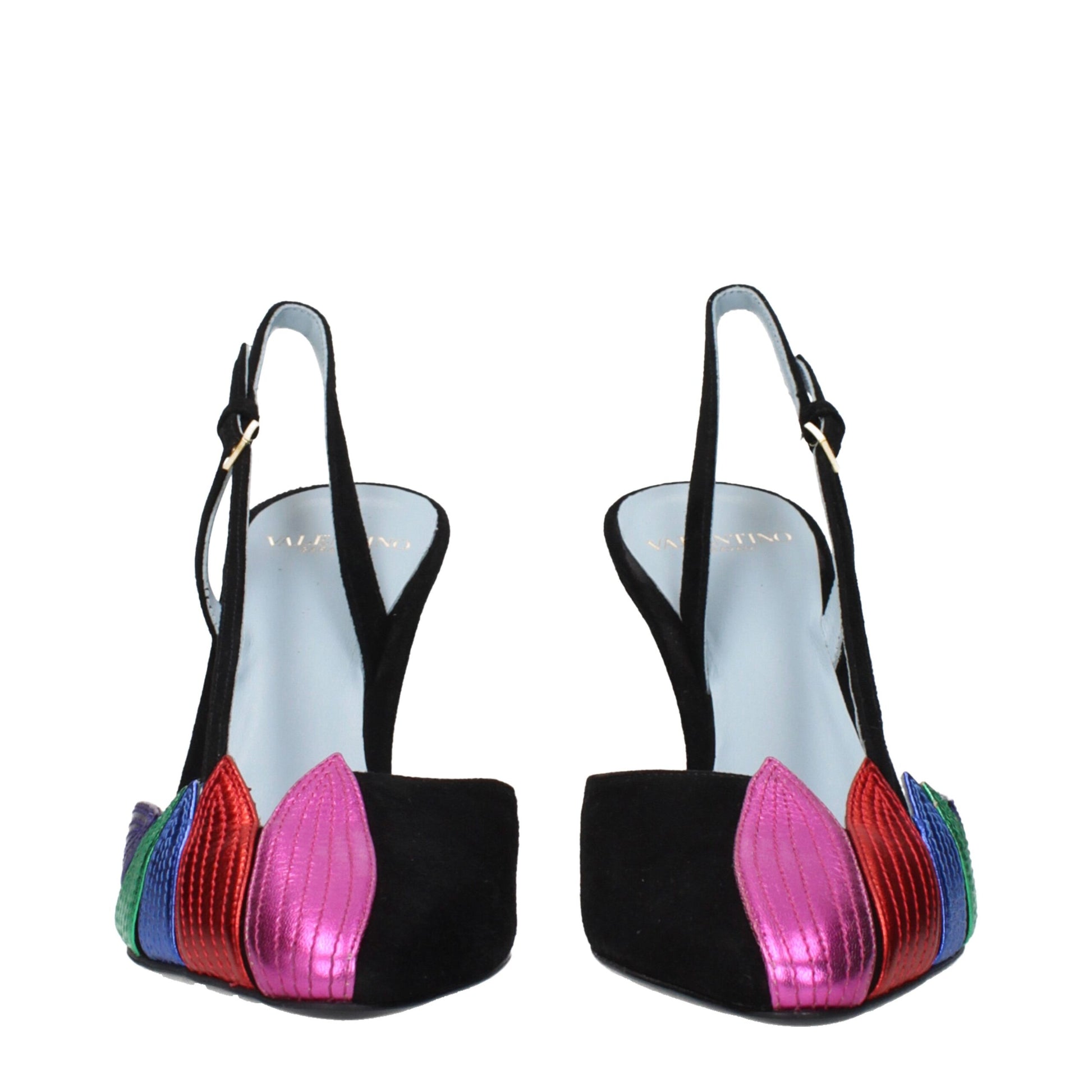 Valentino Garavani Black Leather High Heel Pumps Valentino Garavani