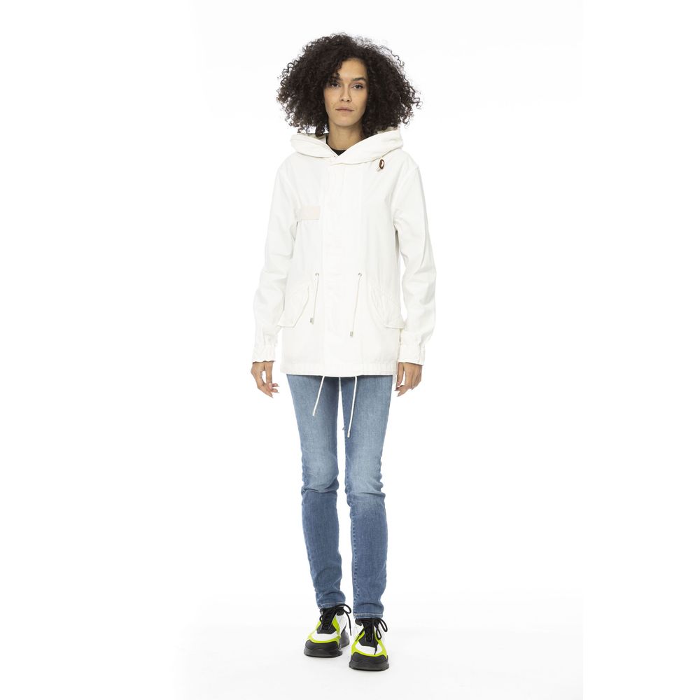 Mr&Mrs Italy White Cotton Women Parka