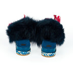 Mr&Mrs Italy Blue Lamb Leather Women Sandal - Eljoys Fashion 