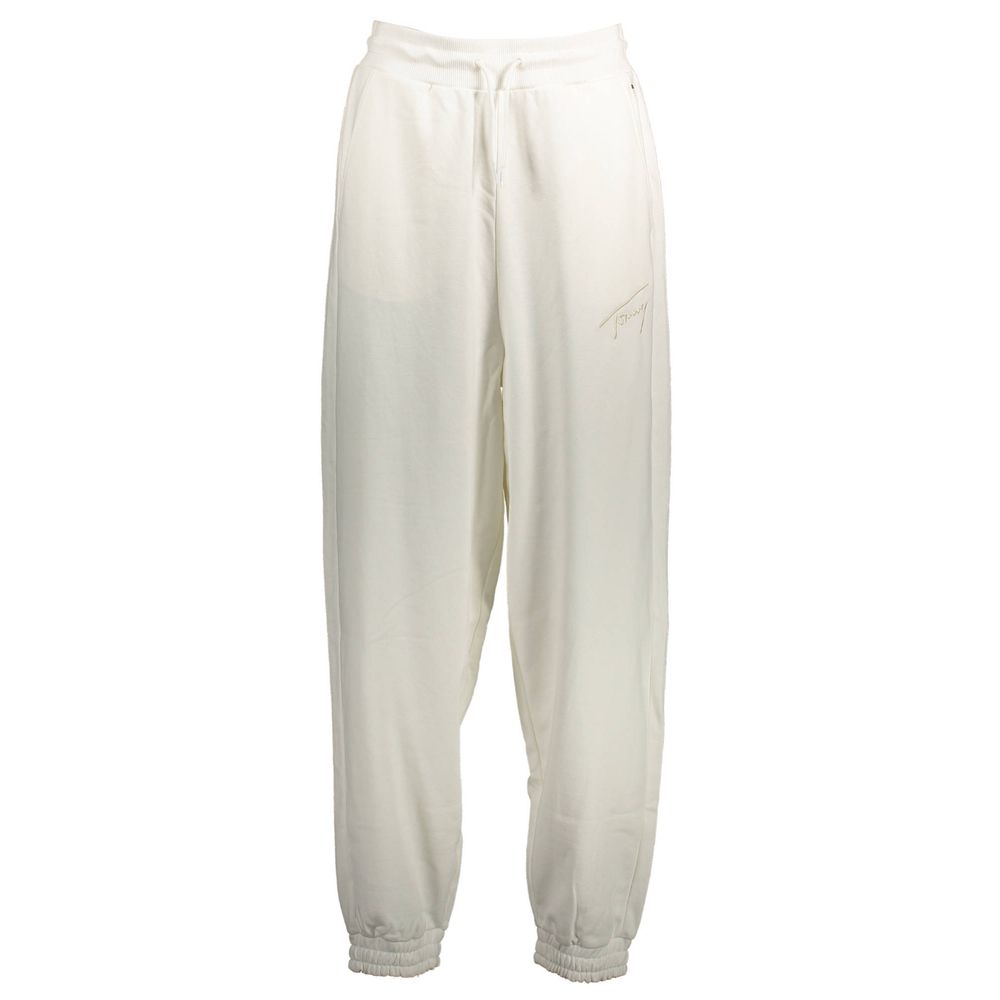 Tommy Hilfiger White Cotton Women's Sweatpant Tommy Hilfiger