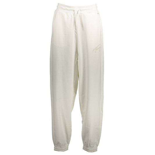 Tommy Hilfiger White Cotton Women's Sweatpant Tommy Hilfiger