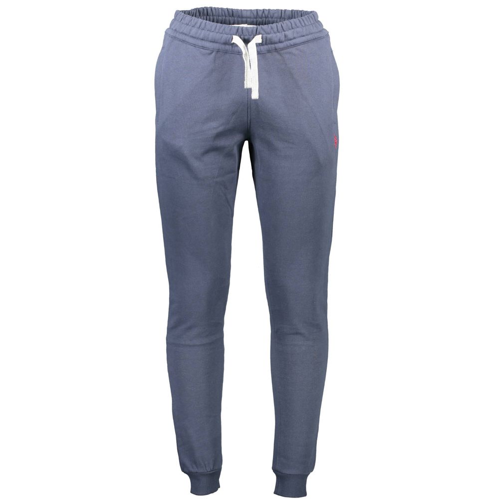 U.S. POLO ASSN. Blu Cotton Men Sport Trouser