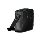 Calvin Klein Nero recycled polyester men's briefcase with sturdy handles and a sleek, professional design.