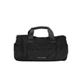 Tommy Hilfiger black polyester men's shoulder bag with adjustable strap and logo detailing.