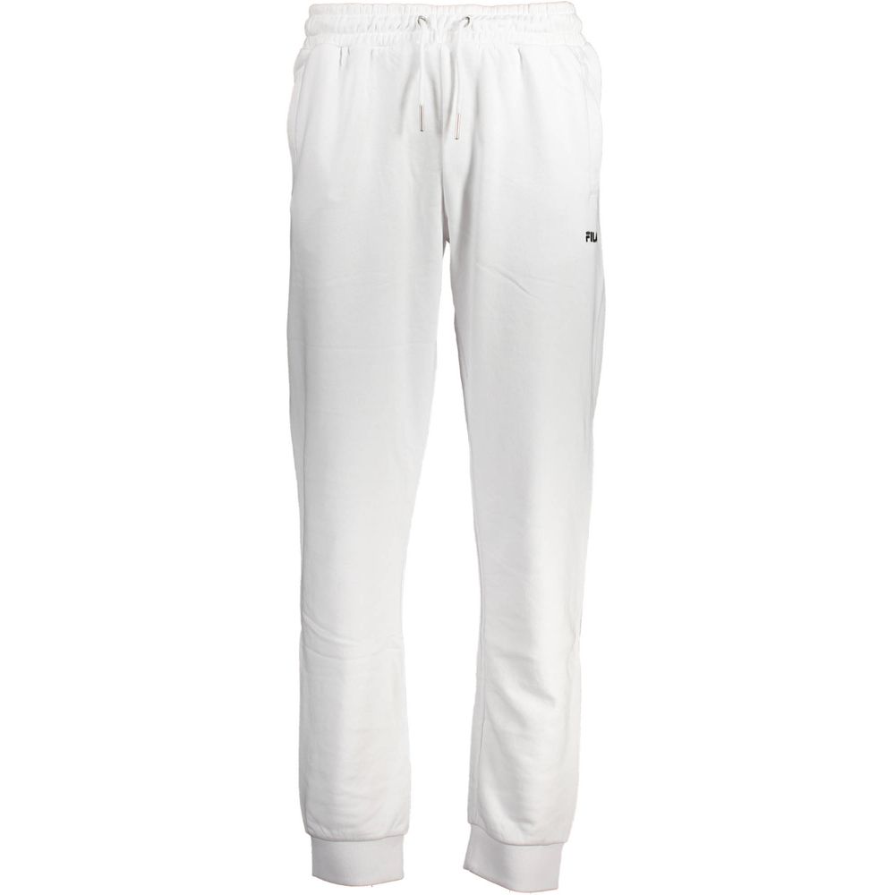 Fila White Cotton Men's Sweatpants Fila