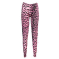 Cavalli Class Rosa cotton women's leggings shown in black with a fitted elastic waistband and smooth fabric finish.