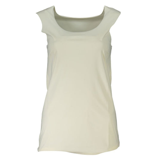 Patrizia Pepe White Elastane Tank Top Patrizia Pepe