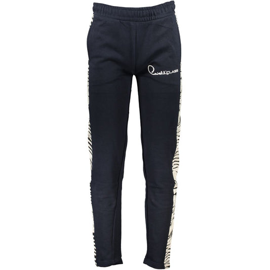 Cavalli Class Blue Cotton Pant Cavalli Class