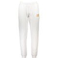 Cavalli Class Bianco cotton men's hoodie featuring a relaxed fit and minimalist design, displayed on a plain background.