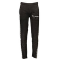 Black Cavalli Class cotton men's sweatpants with relaxed fit and elastic waistband, front pockets, and subtle branding.