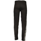 Black Cavalli Class men's cotton sweatpants with elastic waistband and relaxed fit, displayed on a neutral background.