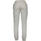 La Martina Grigio cotton men's sport trousers laid flat, showcasing the tailored fit and classic design for casual and sporty wear.