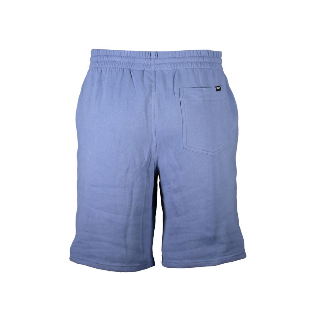 Vans blue cotton men's sweatpants with an elastic waistband and relaxed fit, showcasing casual comfort and classic style.