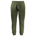 Cavalli Class Verde polyester men's sweatpants with elastic waistband and relaxed fit, shown on a plain background.