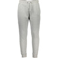 Cavalli Class Grigio polyester men's sweatpant with elastic waistband and relaxed fit, casual and comfortable for everyday wear.