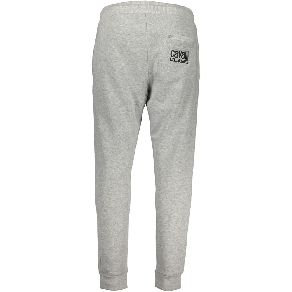 Cavalli Class Gray Cotton Pant Cavalli Class