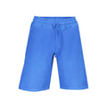 North Sails blue cotton men's sweatpants with a relaxed fit and elastic waistband, shown laid flat.