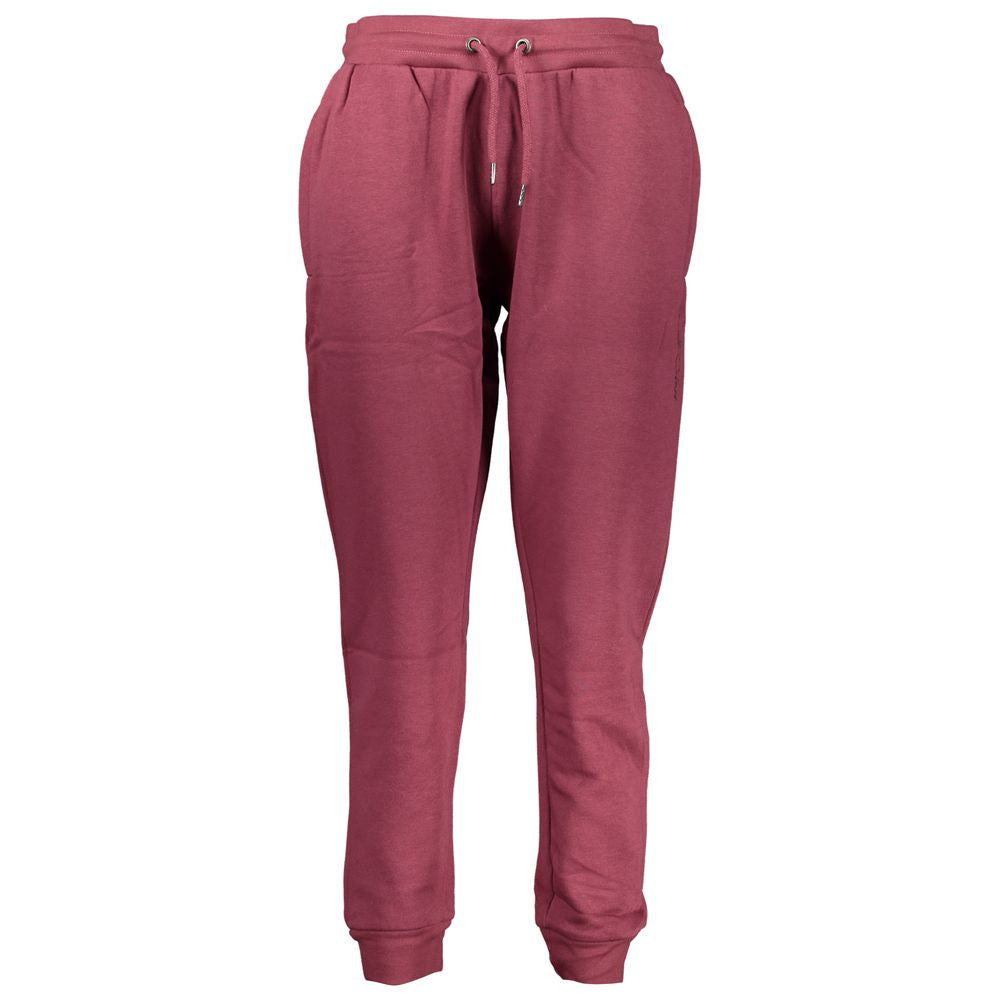 Cavalli Class Viola polyester women's tracksuit pants with a relaxed fit and elastic waistband, stylish athletic wear.