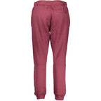 Cavalli Class Viola polyester women's tracksuit pant with a relaxed fit and elastic waistband, designed for comfort and style.