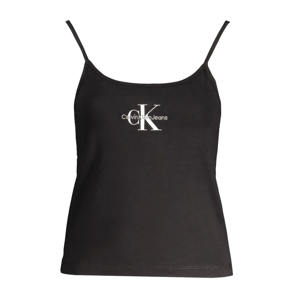 Calvin Klein Black Cotton Tank Top Calvin Klein
