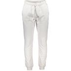White cotton men's sport trousers by North Sails, featuring a relaxed fit and casual design for comfortable everyday wear.