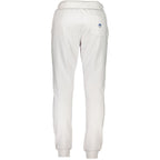 White cotton men's sport trousers by North Sails, featuring a relaxed fit and casual style, shown on a model.