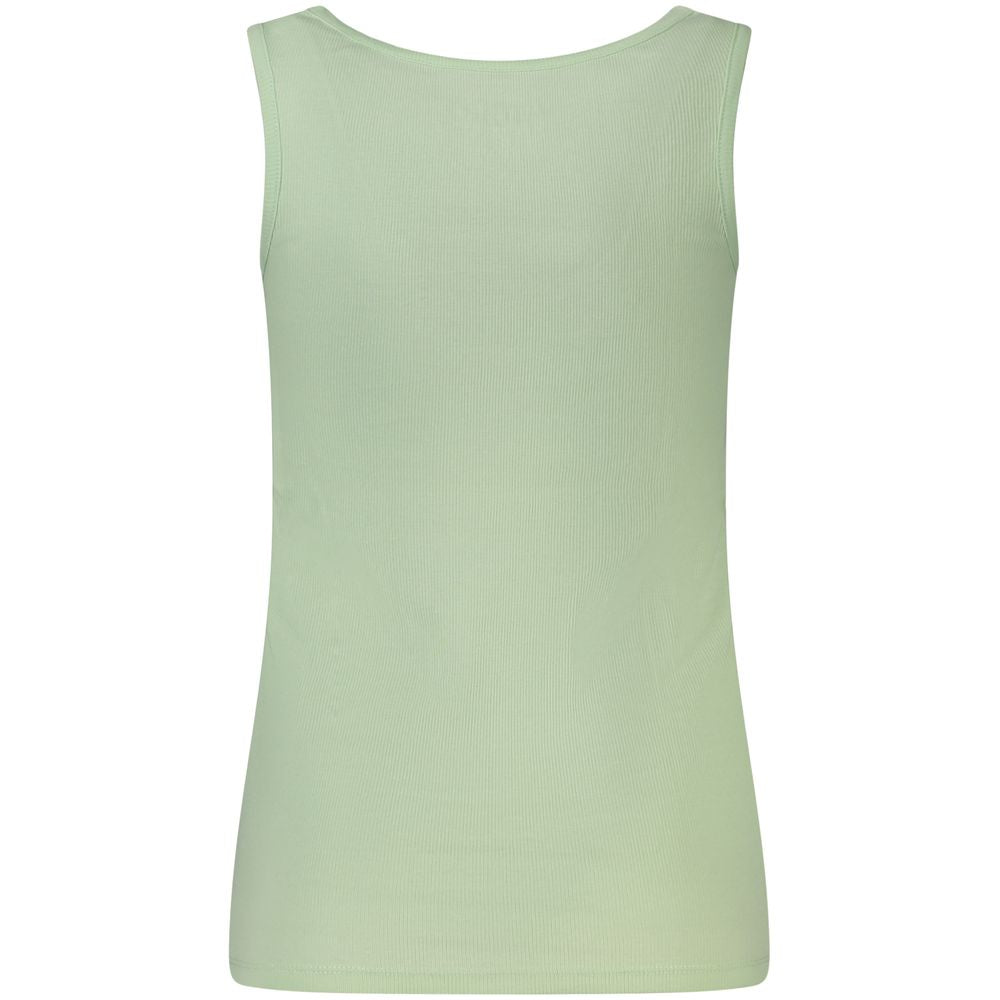 Guess Jeans Green Cotton Tank Top Guess Jeans