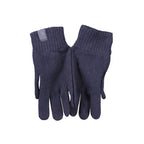 North Sails blue wool men's glove showing soft knit fabric and snug fit, ideal for cold weather.