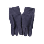 North Sails blue wool men's glove, soft knit fabric with ribbed cuff, designed for warmth and comfort.