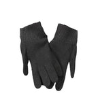 North Sails Nero Lana Uomo glove showing black knitted wool material with a snug fit and ribbed cuff detail.