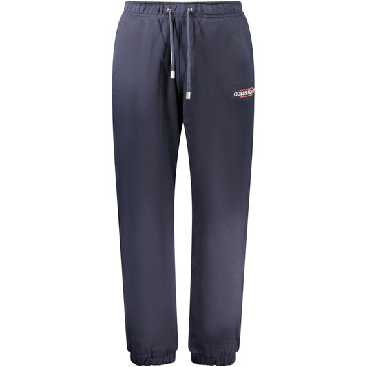 Guess Jeans Blue Cotton Men's Track Pant Guess Jeans