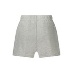 Fila gray cotton women's track pants with elastic waistband and side pockets, casual athletic style.