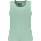 North Sails Verde Modal women's tank top in green, featuring a relaxed fit and sleeveless design, ideal for casual wear.