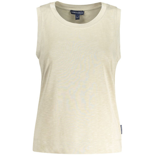 North Sails Beige Modal Women Tank Top North Sails