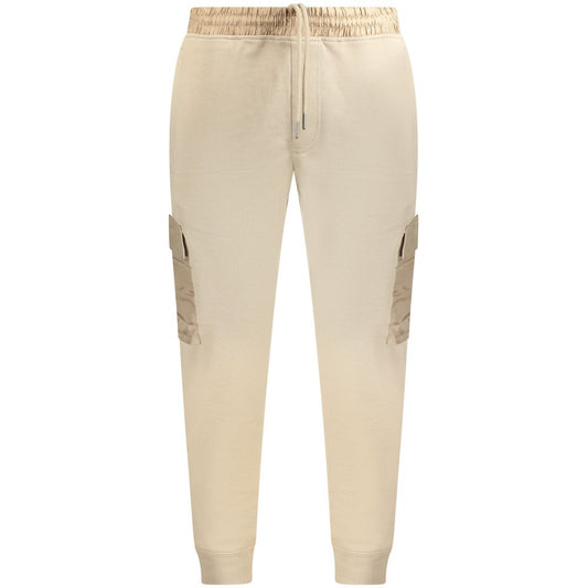 Hugo Boss Beige Cotton Men's Jogger Trouser Hugo Boss