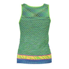 Desigual Verde viscosa women's tank top with sleeveless design and relaxed fit, shown on a plain background.