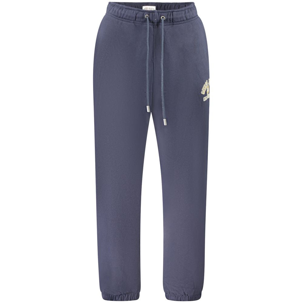 Guess Jeans Blue Cotton Pant Guess Jeans