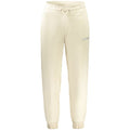 Beige cotton men's sweatpants by Guess Jeans with elastic waistband and relaxed fit, suitable for casual wear.