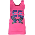 Cavalli Class Rosa cotton tank top for women, sleeveless design with a soft, breathable fabric ideal for casual wear.