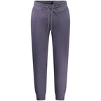 Blue Guess Jeans men's organic cotton sweatpant with elastic waistband and relaxed fit, perfect for casual wear.