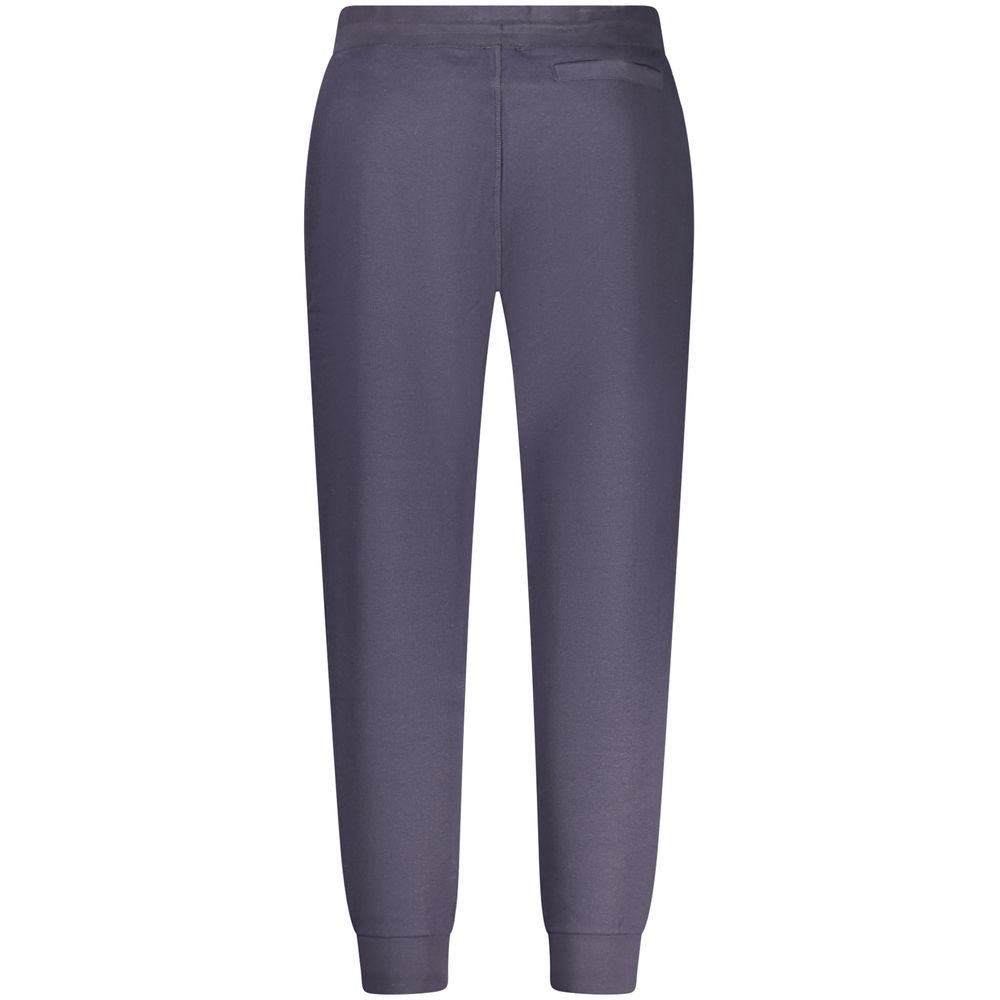 Blue Guess Jeans men's organic cotton sweatpant with relaxed fit and elastic waistband, casual loungewear or athletic style.