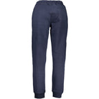 Blue cotton men's sweatpants by La Martina, featuring a relaxed fit and subtle branding details.
