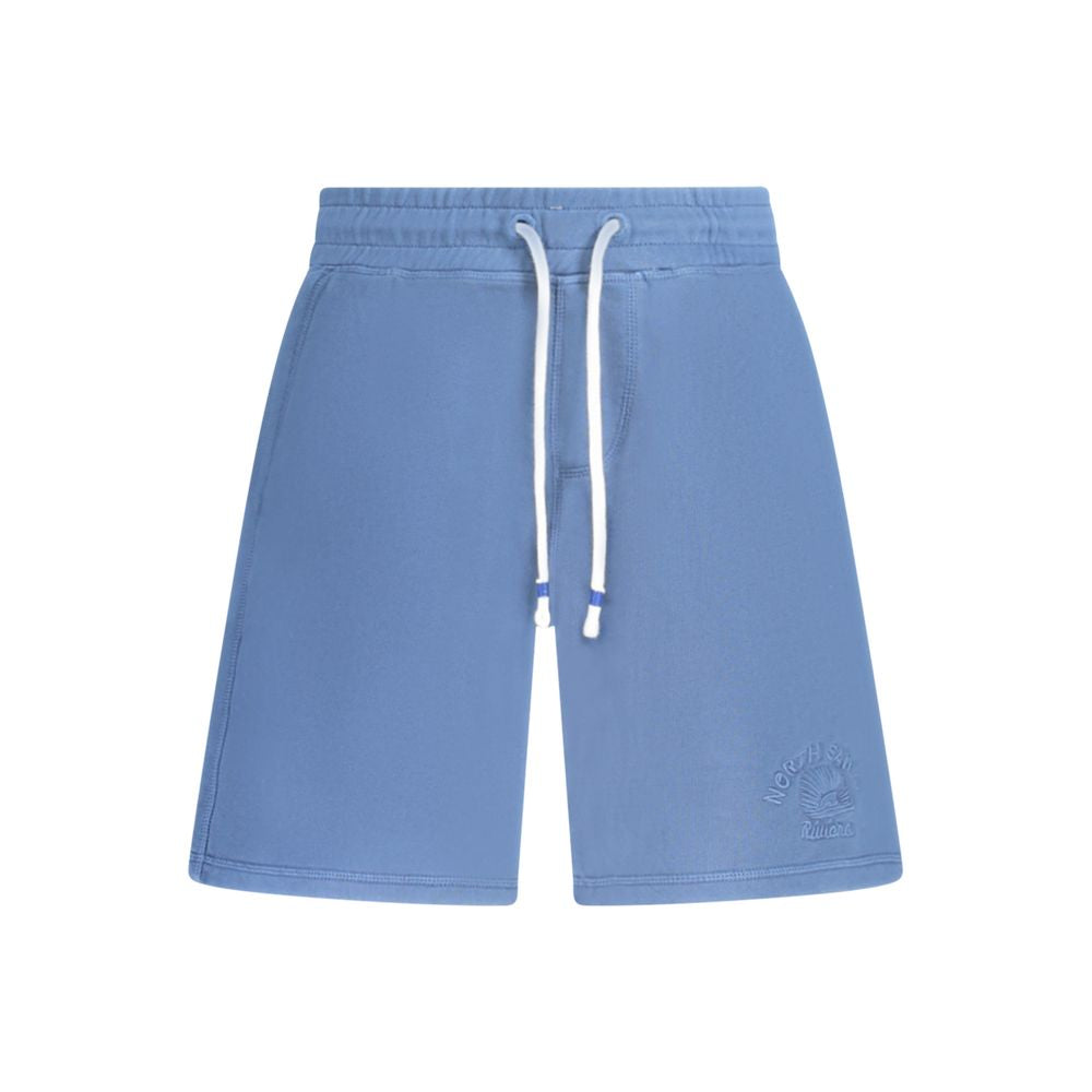 Blue cotton men's sweatpants from North Sails with a relaxed fit and elastic waistband, casual and comfortable for everyday wear.